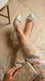 Silver Court Shoes For Ladies WN7625
