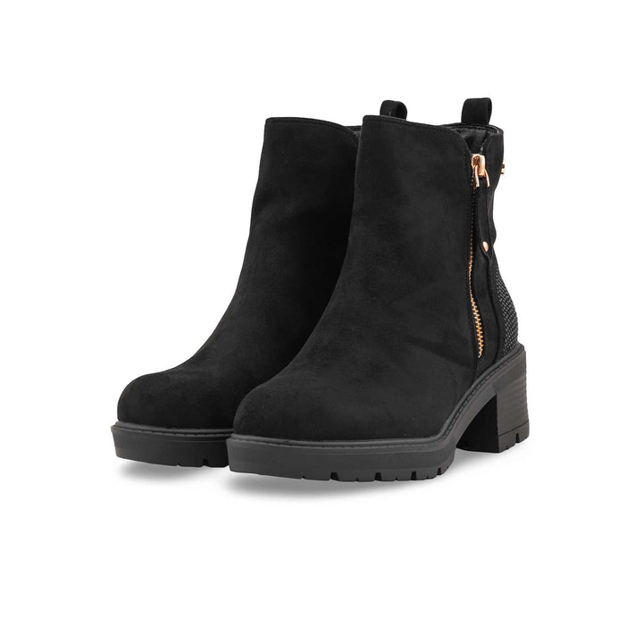 Black Long Shoes For Women WN9022