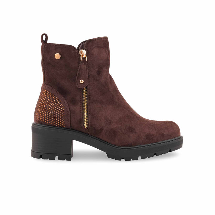 Brown Long Shoes For Women WN9022