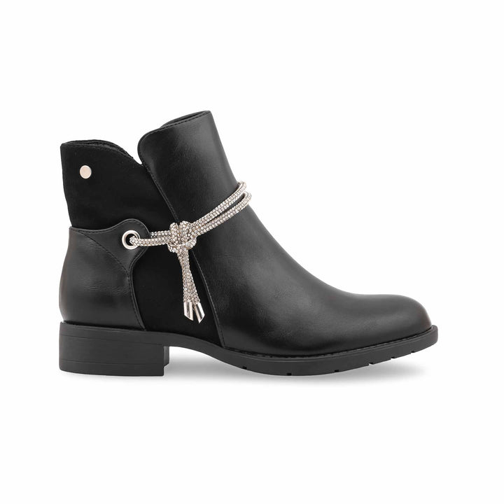 Black Long Shoes For Women WN9023