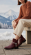 Maroon Long Shoes For Women WN9023