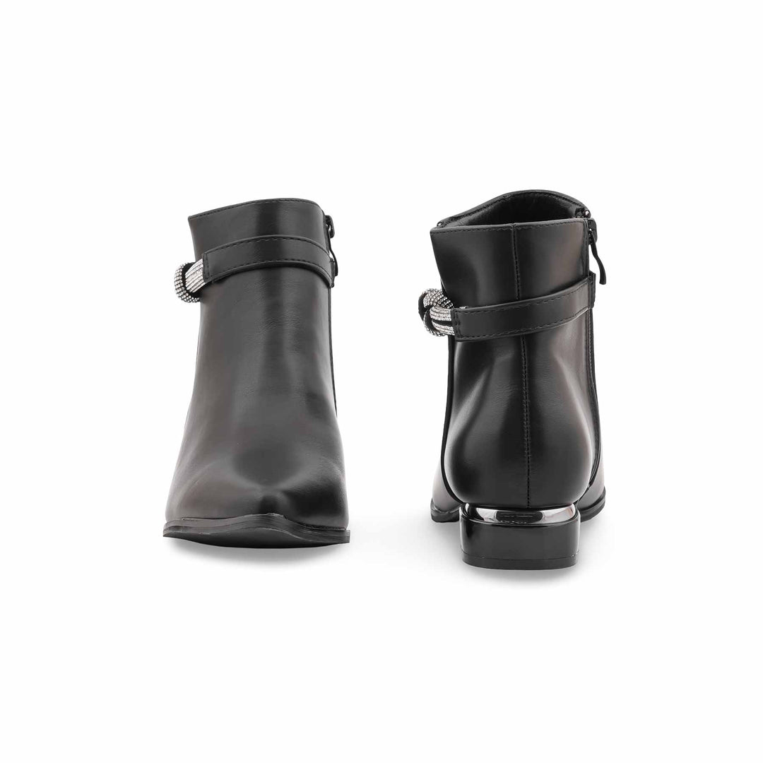Black Long Shoes For Ladies WN9024