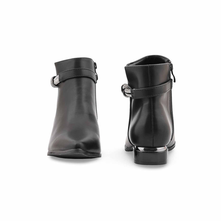 Black Long Shoes For Ladies WN9024