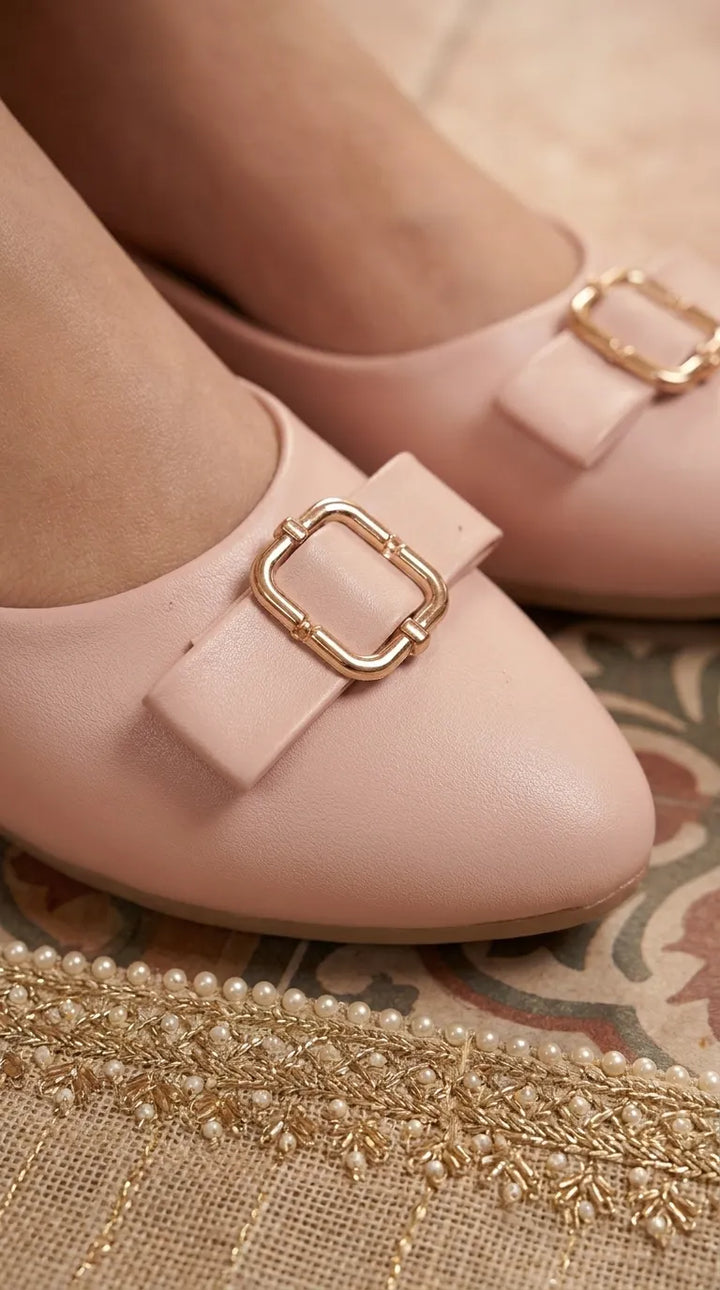 Pink Casual Pumps For Ladies WS0009