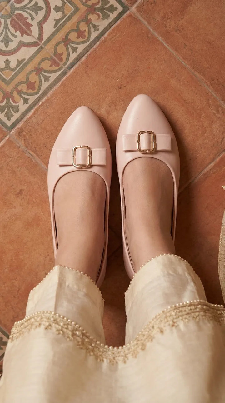 Pink Casual Pumps For Ladies WS0009