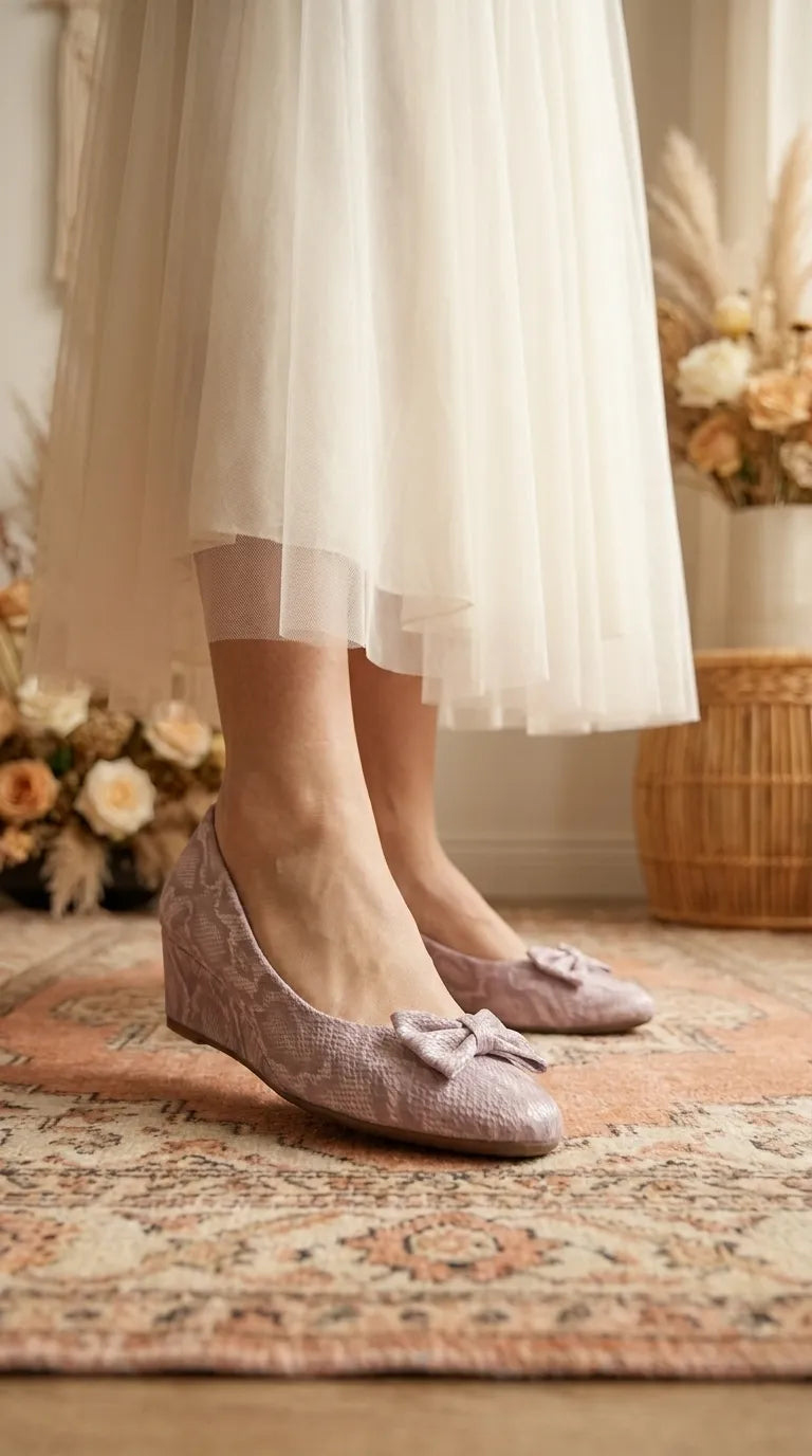 Purple Casual Pumps For Ladies WS0015
