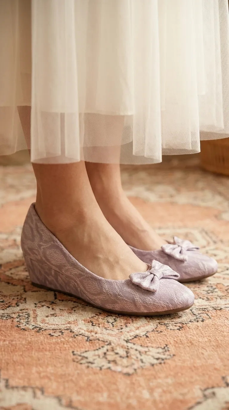 Purple Casual Pumps For Ladies WS0015