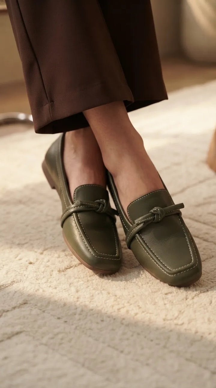 Green Casual Pumps For Ladies WS0033