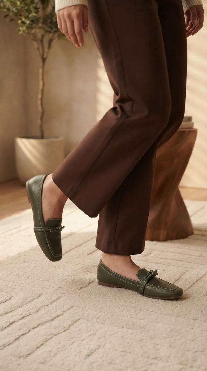 Green Casual Pumps For Ladies WS0033
