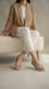Beige Casual Slipper For Ladies WS0061