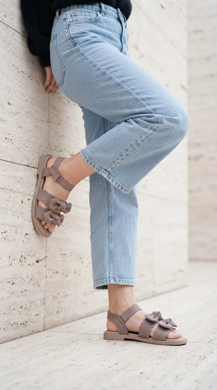 Golden Casual Sandal For Ladies WS0111