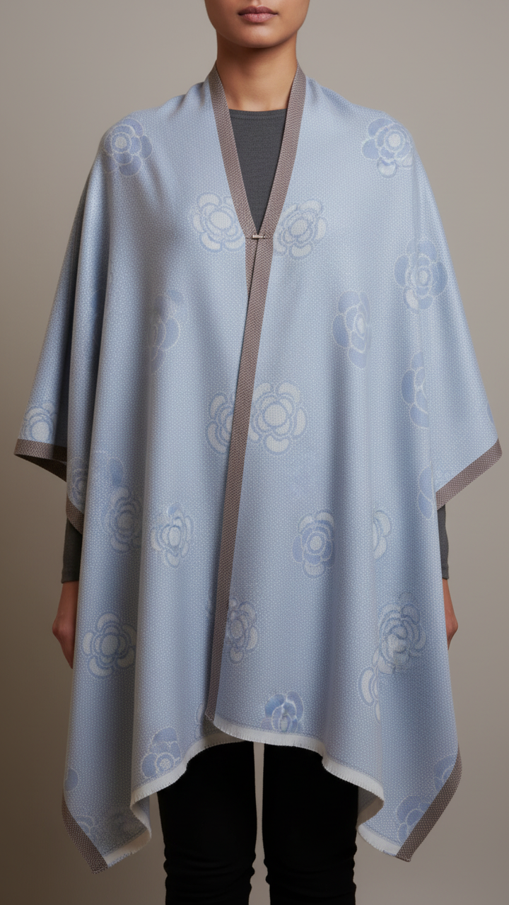 Grey Winter Capeshawl PW5904