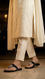 Black Fancy Chappal For Ladies FN0828