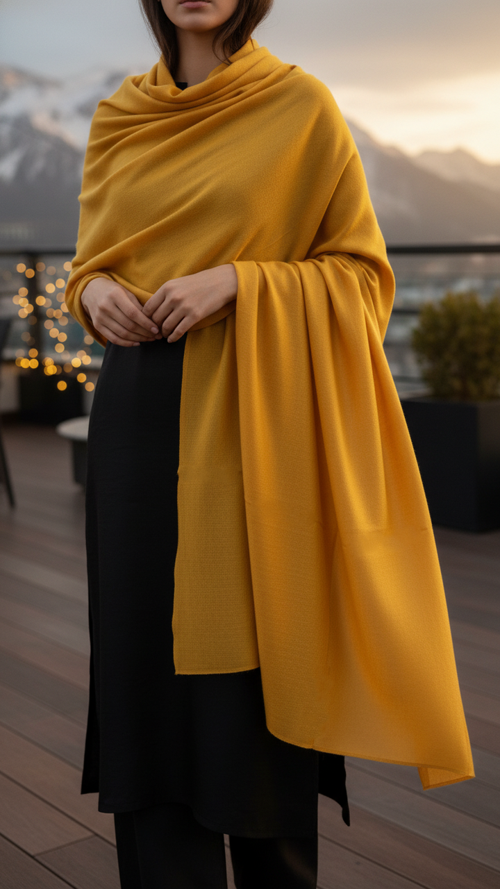 Mustard Winter Shawl PW5881