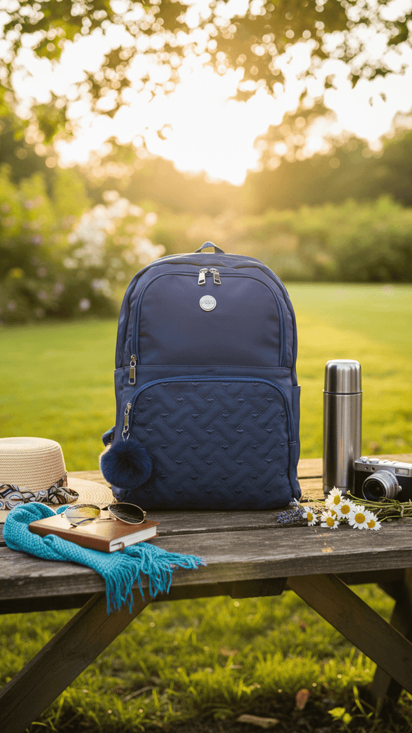 Blue Casual Back Pack For Women P47473