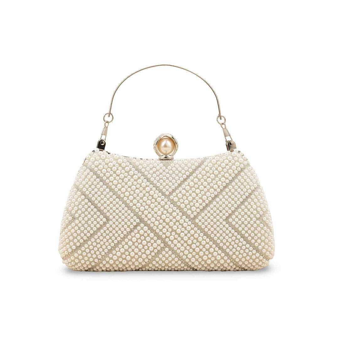 White Bridal Clutch P24287