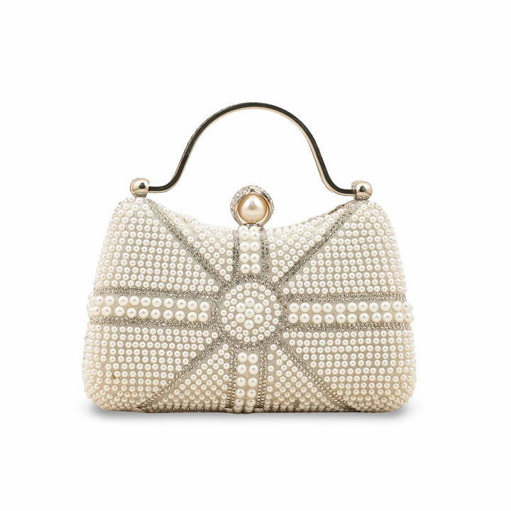White Bridal Clutch P24291