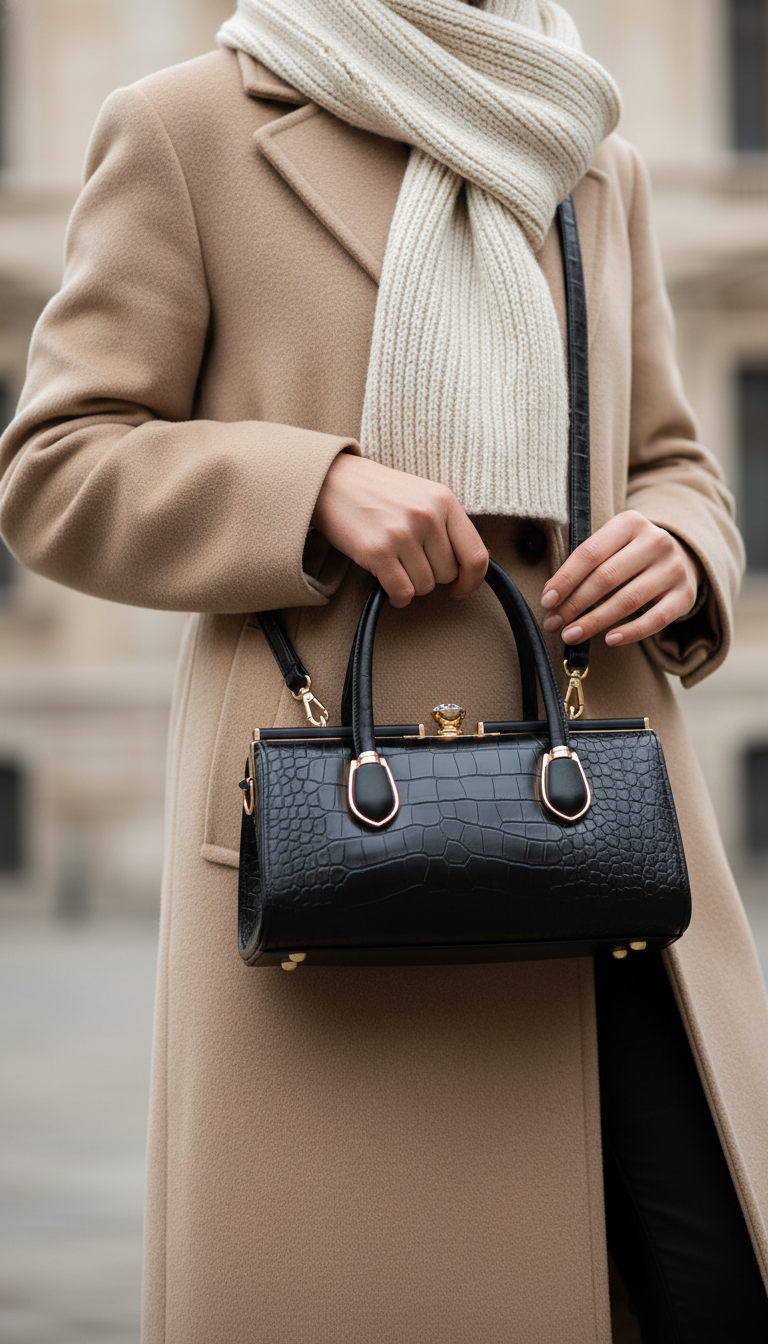 Black Formal Hand Bag For Women P36464