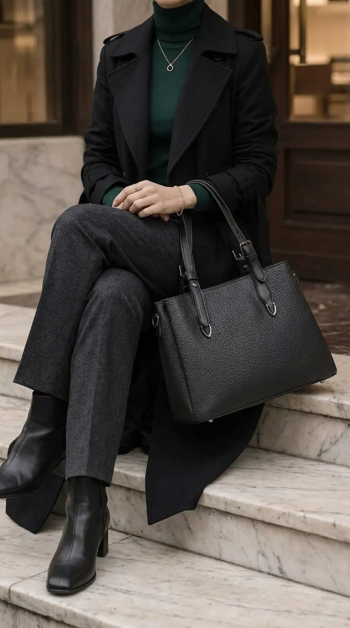 Black Formal Hand Bag For Women P36649