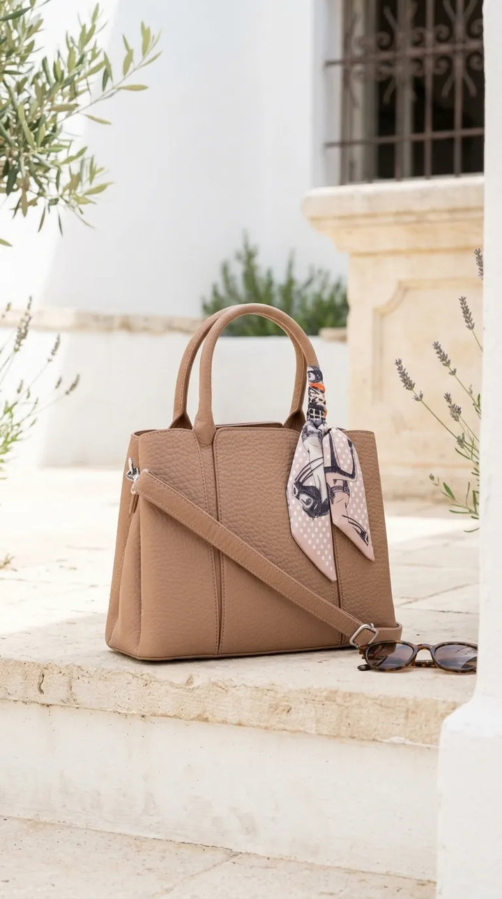 Khaki Formal Hand Bag For Women P36653