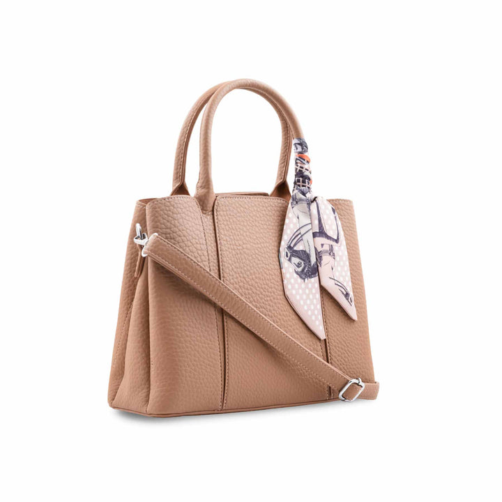 Khaki Formal Hand Bag For Women P36653