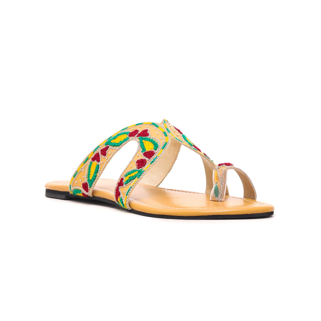 Mustard Ethnic Chappal EC0157