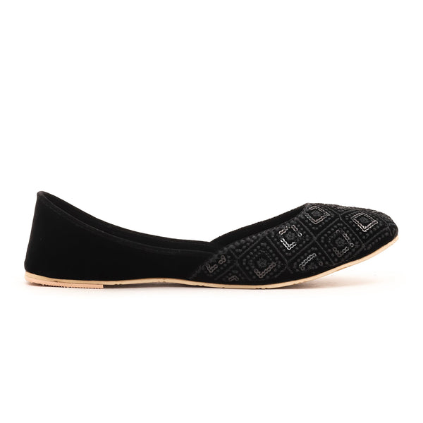 Black Fancy Khussa EC8301