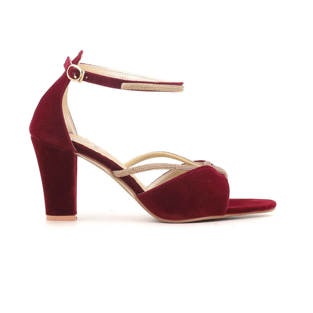 Maroon Fancy Sandal FN5387