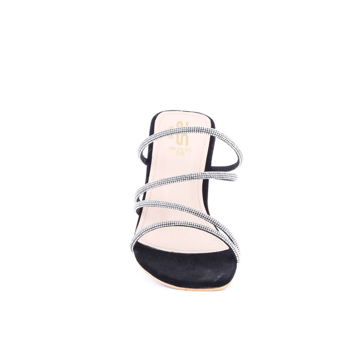 Black Color Fancy Slippers FN7395