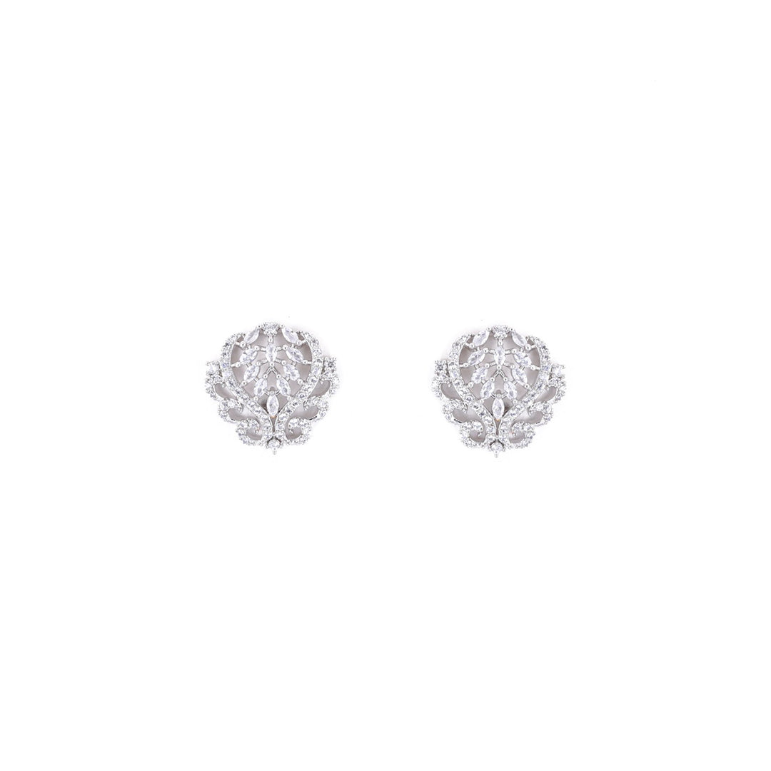 Silver Color Earrings K2709116.