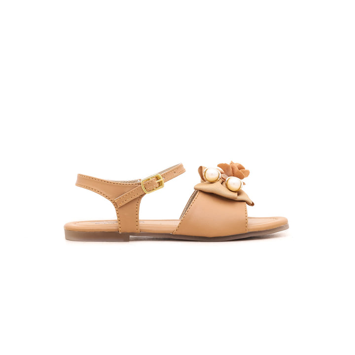 Girls Beige Formal Sandal KD7509