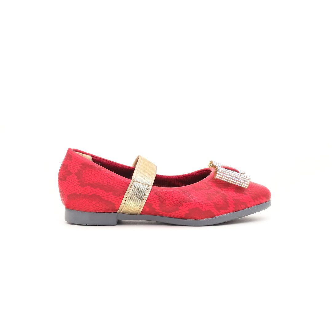 Girls Red Fancy Pump KD7540