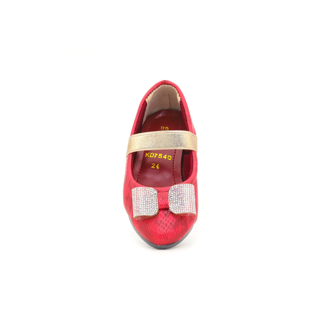 Girls Red Fancy Pump KD7540
