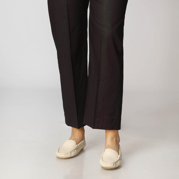 Black Cambric Straight Fit Trousers PS3510