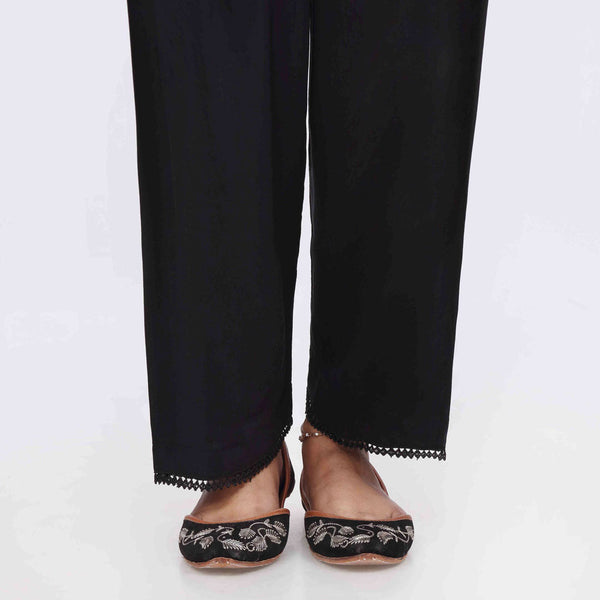 Black Cambric Straight Fit Trouser PS3571