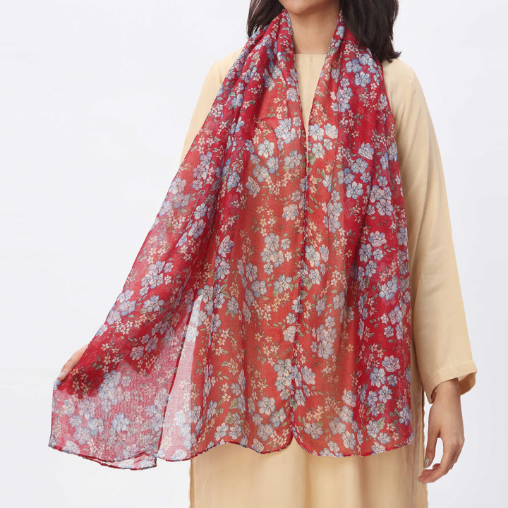 Rust Digital Print Stole PS3751