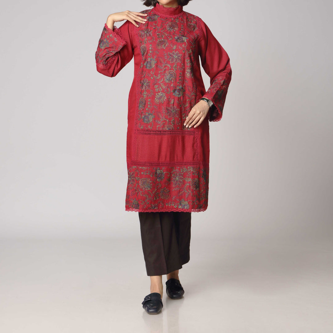 1PC- Karandi Embellished Shirt 