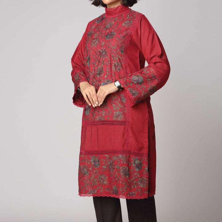 1PC- Karandi Embellished Shirt 