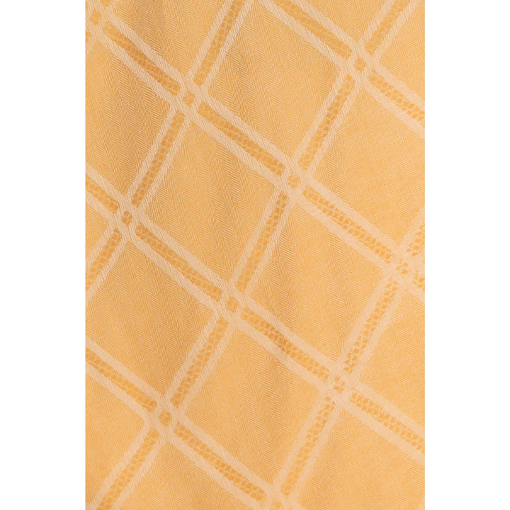 Yellow Cross Check Stole PW2712