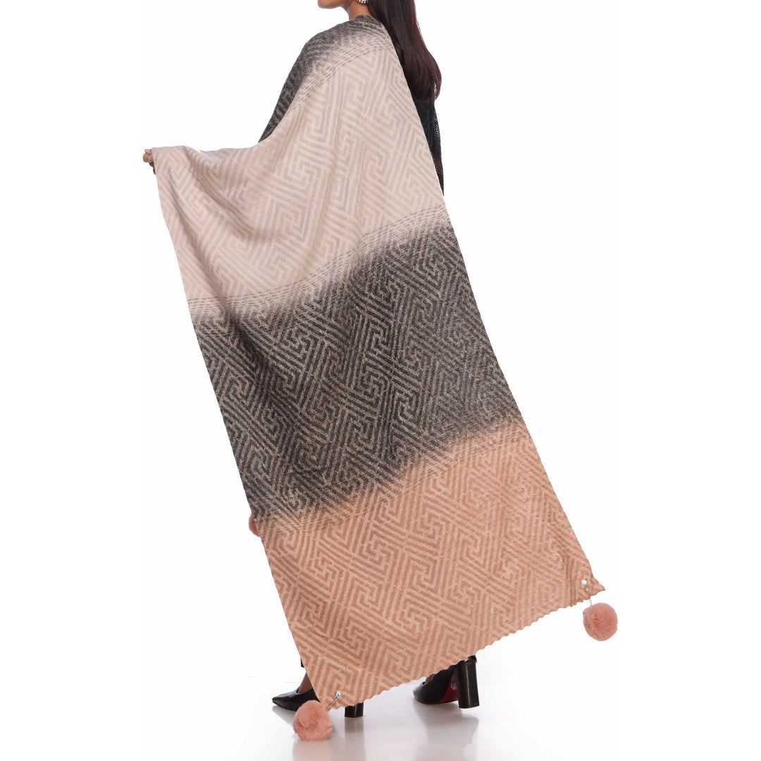 Grey Two Tone Shawl PW2734