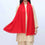 Red Plain Stole PW3724