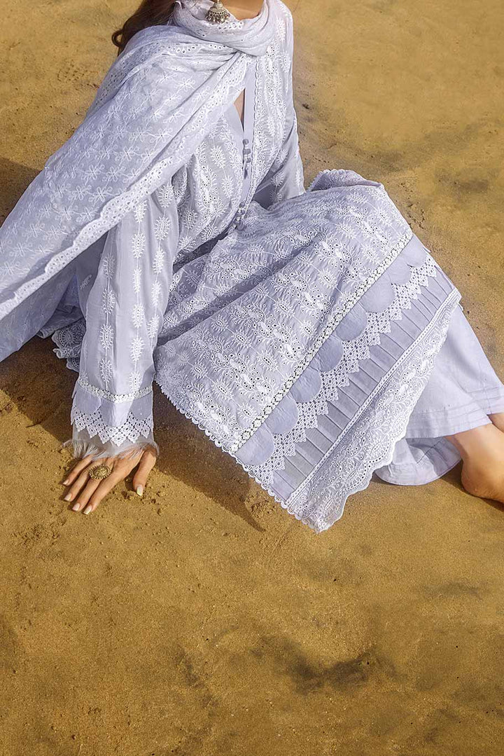 3PC- Unstitched Embroidered Chikankari Suit PW9497